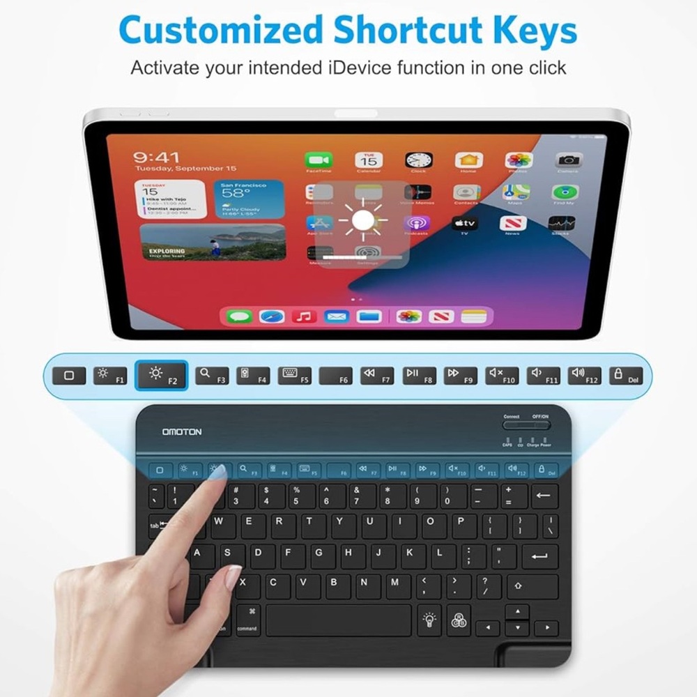Wireless Backlit Keyboard with 7 Adjustable Colours BackLighting - Picture 3 of 13